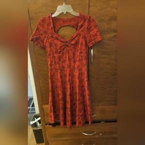 Voodoo Vixen Red Floral Dress